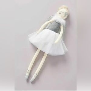 Anthropologie Ava Prima Ballerina Doll Princess Angel Plush Ballet 23” L